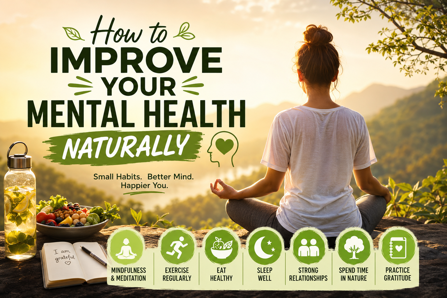 🌿 How to Improve Your Mental Health Naturally: 10 Simple Habits for a Happier Mind